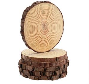 Classic Natural Unfinished Wood Slices Round Custom Wood <b>Coaster</b> <b>Set</b> with Handmade Bone Brass Inlay Eco-Friendly Made in India - Product Image 1