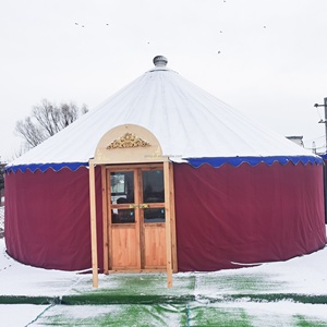 Yurta mongole 3m 4m 5m tentes de glamping yourte moderne maison <span class=keywords><strong>camping</strong></span> de luxe avec salle de bain - Product Image 1