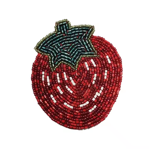New Arrival Elegant Cherry Beaded Coaster Embroidery Crafts for Weddings <b>Parties</b> Home Cross-<b>Stitching</b> & Needlework Table <b>Decor</b> - Product Image 6