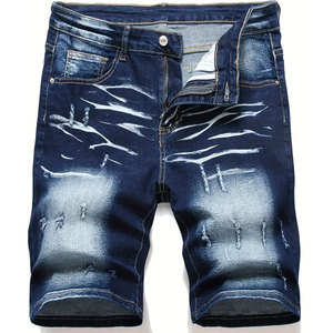 Pantalones cortos de mezclilla lisos de diferentes diseños informales personalizados para hombres con servicio OEM Pantalones cortos de mezclilla de algodón cómodos para el verano - Product Image 1