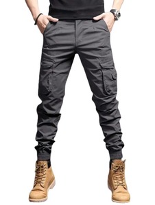 กางเกงยุทธวิธีของผู้ชายขนาดใหญ่กางเกงทำงานลำลองแบบทนทานพร้อมกระเป๋าซิปสำหรับงานกลางแจ้ง - Product Image 4