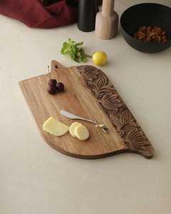 Planche à découper en bois peinte à la main pour restaurant et cuisine à domicile - Product Image 3