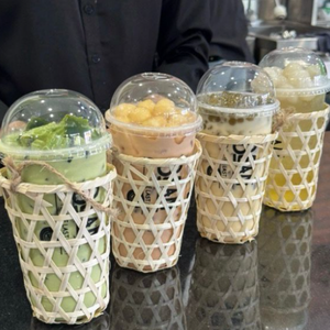 ที่วางแก้วไม้ไผ่ทำมือ \n อุปกรณ์เสริมสำหรับนำกลับบ้านที่เป็นมิตรต่อสิ่งแวดล้อม | วัสดุที่นำกลับมาใช้ใหม่ได้และย่อยสลายได้ทางชีวภาพ - Product Image 6