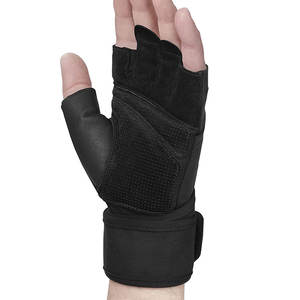 Guantes de gimnasio de medio dedo para hombre, manoplas personalizadas para ejercicio, levantamiento de pesas, culturismo, Fitness, venta al por mayor - Product Image 4