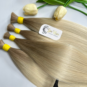 Extensions de Cheveux Humains Vierges 100% de Haute Qualité en Vrac pour Ombre Pla Couleur Lisse Brillante Trame de Cheveux Bruts Un Donneur Très Haut - Product Image 2