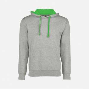Unisex Heather Gray/<b>Black</b> Color Hoodie Unisex Sueded Hoodie 60/40 Cotton/polyester <b>Fleece</b> - Product Image 6