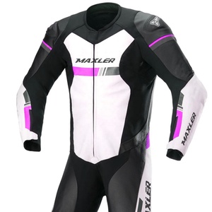 Blouson de moto 3/4 pour homme, imperméable, coupe-vent, en cuir, vêtements de sport, homologué CE, équipement réfléchissant, aérations - Product Image 3