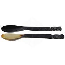 Juego de tenedor asequible Cuerno de animal Diseño antiguo Cuchara Tenedor Par Vajilla Cubiertos Cuchara Acabado brillante Los mejores juegos de cubiertos - Product Image 2