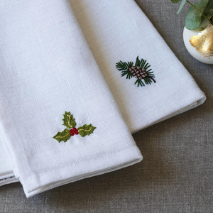 Serviettes en tissu de broderie serviettes de table lavables douces réutilisables pour la Table à manger OEM de dîner de famille de fête de mariage - Product Image 3