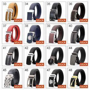 Ceinture à boucle en acier de luxe personnalisée pour hommes en cuir de vachette véritable avec logo ceintures en PU et en plastique disponibles - Product Image 6