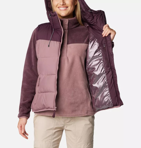 Meilleure vente Moonvista OEM veste chauffante pour le corps à capuche pour femme veste à glissière et bulles veste respirante en duvet pour l'hiver pour femme - Product Image 5