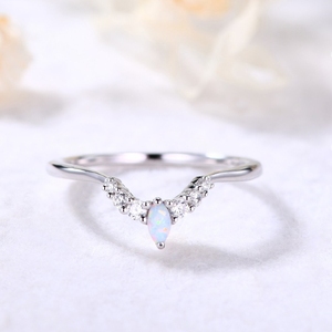 Fantastique pierre précieuse opale éthiopienne luxe nouveau Design bague de bijoux en or massif belle bague en diamant véritable - Product Image 2