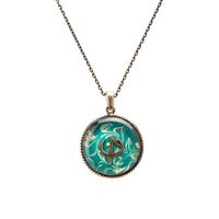Collier artisanal vintage en résine authentique Ebrulu Whirling Dervish, Cevsen Allah Muhammad Islamique Razaman Mubarak