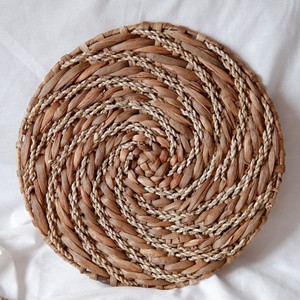 Handmade water hyacinth table plate <b>mats</b> luxury dining decorations wholesale serving <b>place</b> <b>mat</b> - Product Image 4