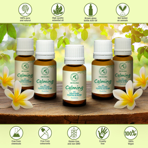 Mezcla de Aceites Esenciales 100% Puros y Naturales para Calmar, 10 ml, Aromaterapia - Product Image 5