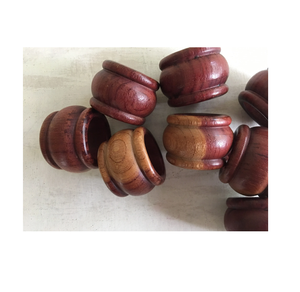 Rond de serviette en bois vintage pour porte-serviettes en bois de table pour mariage Thanksgiving Partyware et articles - Product Image 1