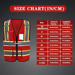 Vêtements de sécurité réfléchissants multi-poches personnalisés Gilet de construction Gilet réfléchissant haute visibilité Gilet de sécurité pour la circulation - Product Image 5