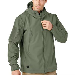Veste tactique d'hiver pour homme, sur mesure, en gros, imperméable, softshell, respirante, en nylon et polyester, pour homme - Product Image 5