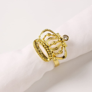 Ronds de serviette en métal minimalistes aux designs élégants, unis et modernes, parfaits pour les espaces de restauration raffinés, maintenant vendus en gros - Product Image 4