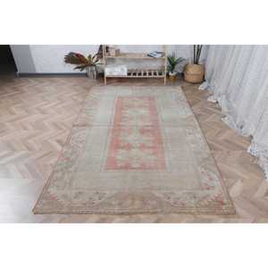 Tapis turc, tapis de 4,9x8 pieds, tapis gris à pois - Product Image 1