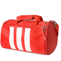 Sac de sport de luxe en cuir PU avec compartiment à chaussures, logo personnalisé, équipement de voyage pour le week-end, sac de sport pour hommes