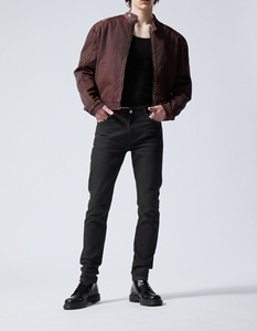 Nouvelle Vente Chaude : Jeans Classiques en Coton pour Hommes, Style Vintage Droit, Couleurs Foncées, Tenue de Travail, Vente en Gros pour Hommes - Product Image 1