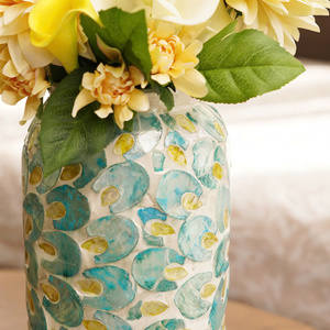 Jarrón decorativo de madreperla de diseño Floral de alta calidad, eleve los accesorios de decoración de su hogar del proveedor de Vietnam - Product Image 6