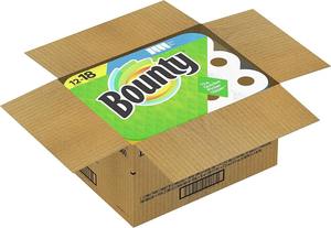 Serviettes en papier jetables Bounty Quick-Size en coton blanc non tissé 1 pli, 12 rouleaux triples = 36 rouleaux, motif sportif personnalisé - Product Image 2