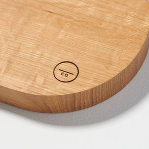 Plateau de service en bois de chêne avec coins arrondis, Assiette en bois, Planche de service Accessoires d'espace de travail faits à la main | Affiné | - Product Image 3