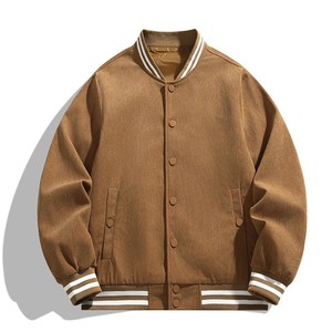 Customizable Heated Unisex Vintage Varsity <b>Jacket</b> <b>with</b> Stand Collar and Front Logo Breathable <b>Fleece</b> Windbreaker Winter <b>Jacket</b> - Product Image 4