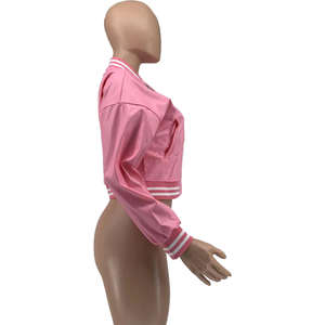 Novedad de 2025, chaqueta de cuero para mujer, abrigos para mujer, chaquetas universitarias de invierno, chaquetas para mujer - Product Image 5