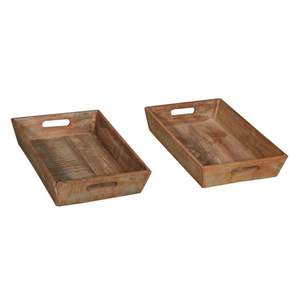 Bandeja duradera hecha a mano de madera maciza, ideal para uso diario, sirve de alojamiento o mejora de cualquier espacio vital con estilo. - Product Image 6