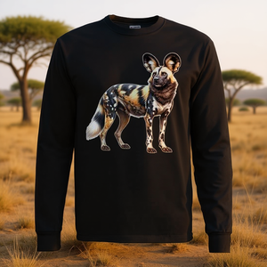 T-shirt moderne en coton à col en V et manches courtes, motif chien peint, style urbain, unisexe pour adultes, article promotionnel - Product Image 3