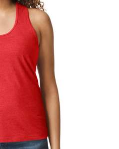 Premium <b>Women</b> Racerback Tank Top in Heather <b>Red</b> Soft Stretch Sleeveless Athletic Gym Wear Casual Summer Basic <b>Vest</b> OEM Custom - Product Image 3