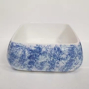 Lavabo redondo de mesa de cerámica de Arte de diseñador moderno, artículos sanitarios para el hogar, sala de estar, comedor, cocina, baño en la India - Product Image 4