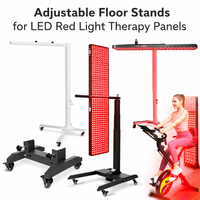 Support métallique réglable pour panneaux lumineux LED rouges |   Cadre de support sur pied pour usage domestique et commercial