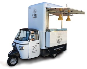 Triciclo Eléctrico para Comida, Carrito de Comida Móvil de Tres Ruedas, Resistente a la Oxidación, 5 Años de Garantía, para Café, Pizza, Tacos, Helados, Hot Dogs - Product Image 3