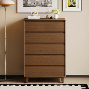 New Title "Modern 2-<b>Drawer</b> Over 4-Tall Dresser in Arezzo Style" - Product Image 3