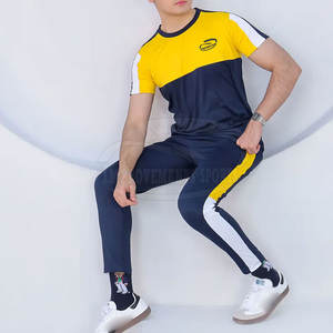 Camisetas de punto para hombre al por mayor uso al aire libre conjunto Diseña tu propio producto conjunto de camisetas de punto para hombre - Product Image 4