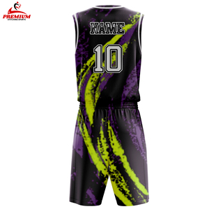 Conjunto de Uniforme de Baloncesto Personalizado para Hombre, Costuras Duraderas, Tela Premium, Ideal para Equipos Escolares, Clubes y Ligas - Product Image 6