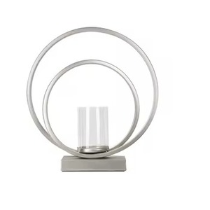 Polonais de miroir d'ouragans de fonte d'aluminium avec la forme de cylindre de cheminées de verre pour l'article décoratif d'utilisation de Noël de maison d'hôtel de mariage - Product Image 4