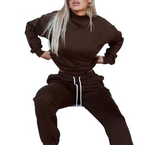 Personalizado Parejas Deportes Invierno En Blanco Jogger Unisex Tech Fleece Chándal, Liso Sudadera Con Capucha 2 Piezas Fleece Mujeres Algodón Liso - Product Image 2