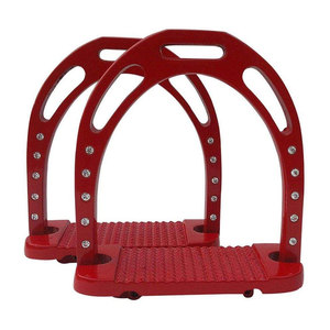 Meilleure vente d'étriers Jopollo d'équitation en acier inoxydable antidérapant couleurs personnalisées étriers de saut professionnels en aluminium - Product Image 5