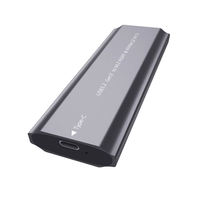 Enclosure SSD M.2 PCIe NVME Aluminium, Pembaca SSD yang Mendukung NGFF & NVME SSD dengan Antarmuka Eksternal Tipe C