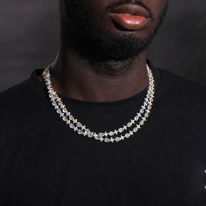 ห่วงโซ่เทนนิสรูปดาวเพชรโมอิสทรงกลมตัด - Product Image 1