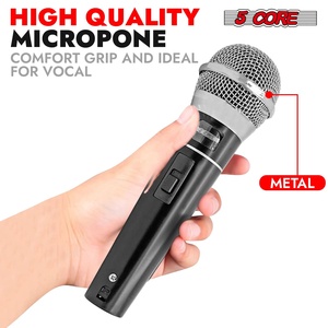 ไมโครโฟน 5Core XLR ไดนามิก ไมค์คาราโอเกะ ไมค์ร้องเพลง ไมค์สตูดิโอ ไมค์แบบมือถือ - Product Image 6