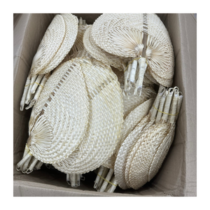 Éventail en forme de feuille de bambou naturel écologique Souvenir de cérémonie de mariage fait à la main du Vietnam, cadeau de fête et ornement décoratif - Product Image 5