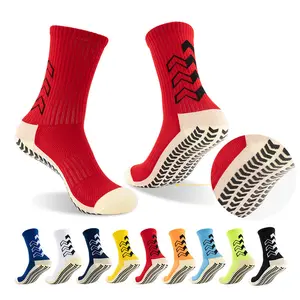 Профессиональные спортивные Нескользящие мужские носки с логотипом на заказ