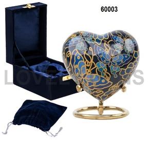Butterfly Tiny Cremation Urn Small Keepsake Heart Human Child <b>Ashes</b> Decorative Unisex <b>Box</b> Bag - Product Image 1