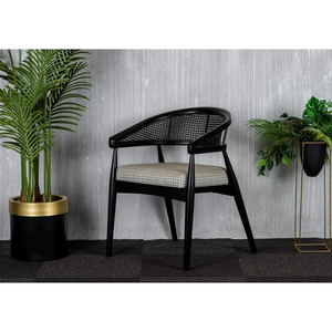 Elegante Silla de sofá Hezaran de madera maciza cómoda silla de madera de estilo informal para villas y hogares - Product Image 2